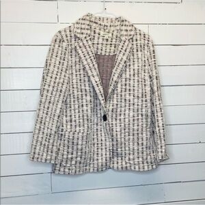 Max Studio Black, Pink and White Blazer